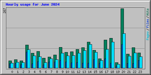 Hourly usage for June 2024